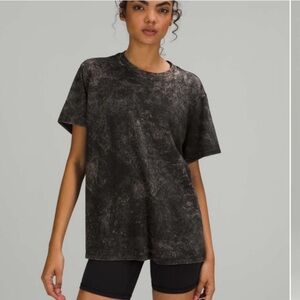 Lululemon All Yours Tee Cloudy Wash Black